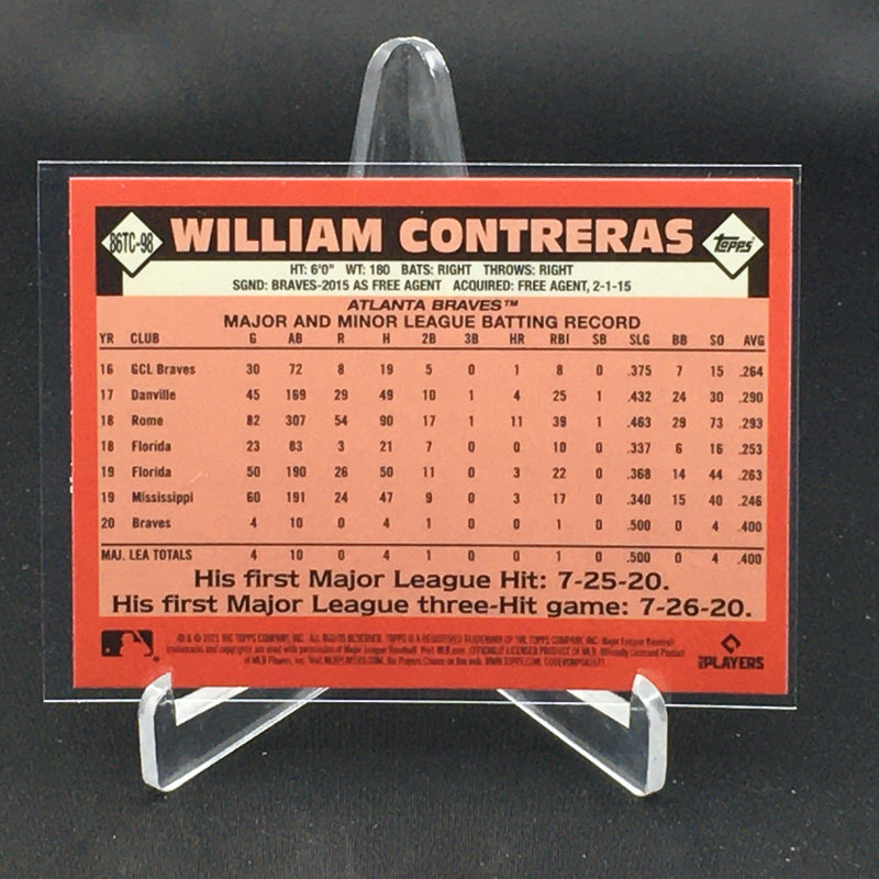 2021 TOPPS CHROME - 35TH ANNIVERSARY - W. CONTRERAS -