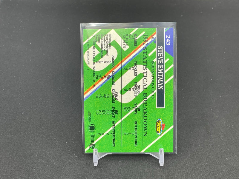 1993 TOPPS STADIUM CLUB - MEMBERS CHOICE - S. EMTMAN -