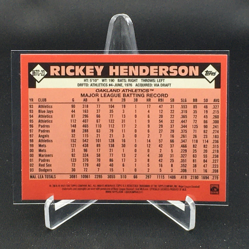 2021 TOPPS CHROME 35TH ANNIVERSARY - R. HENDERSON -