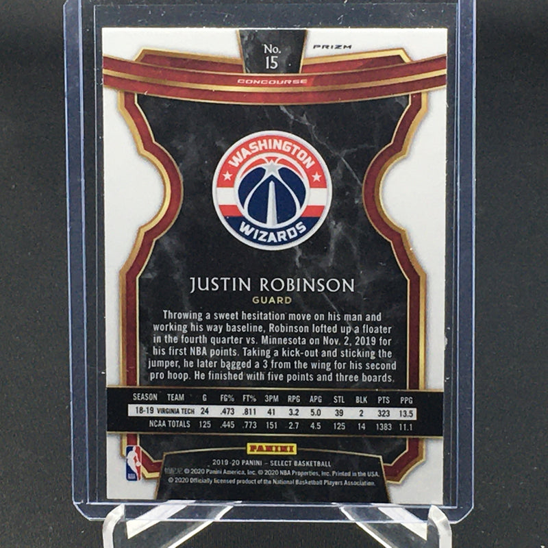 2019 PANINI SELECT - CONCOURSE - SILVER PRIZM - J. ROBINSON -