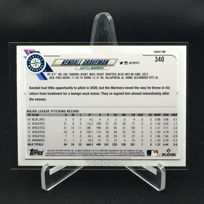 2021 TOPPS SERIES TWO - 70 TOPPS - GOLD - K. GRAVEMAN -