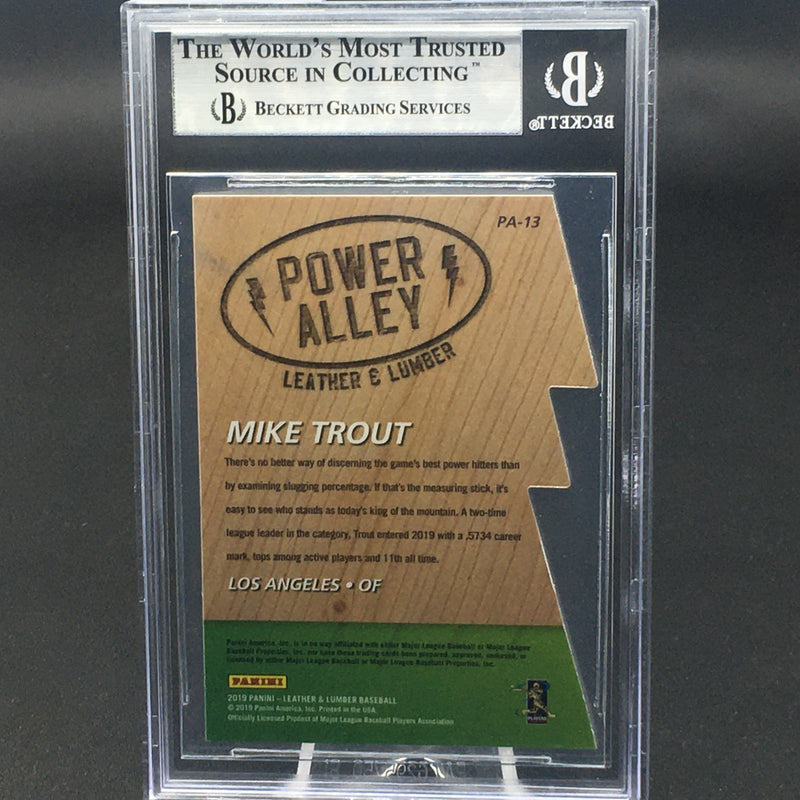 2019 PANINI LEATHER & LUMBER - POWER ALLEY - M. TROUT -