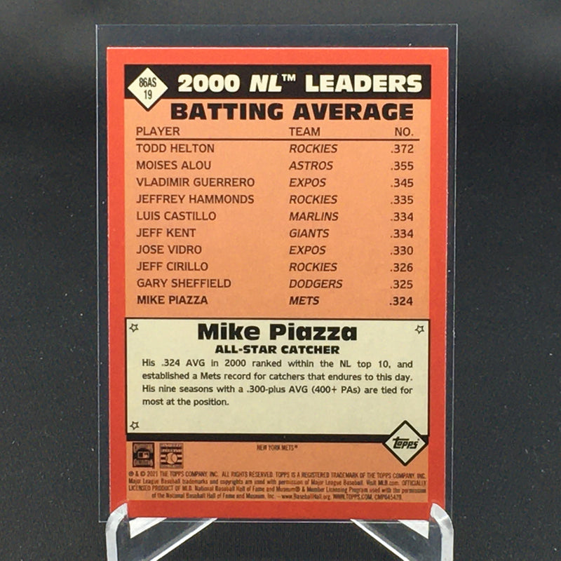 2021 TOPPS - 35TH ANNIVERSARY - ALL STAR - M. PIAZZA -