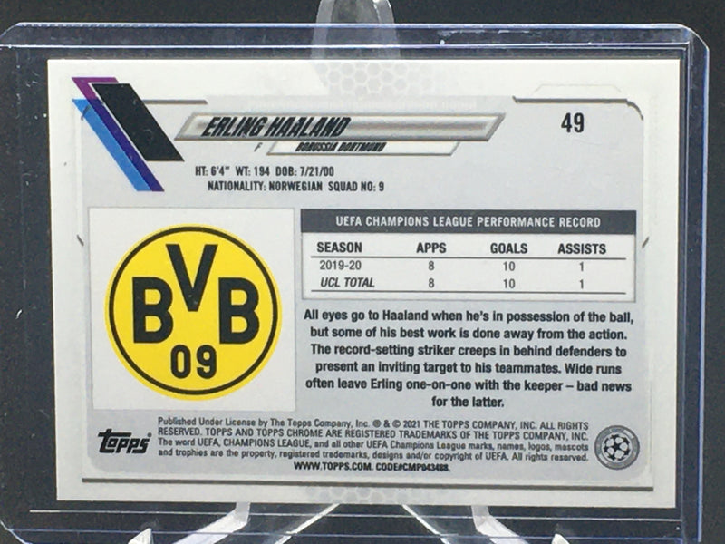 2021 TOPPS CHROME - E. HAALAND -