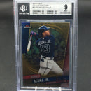 2019 TOPPS FINEST - GOLD REFRACTOR - R. ACUNA JR. - #33 - #'D/50 - BGS 9