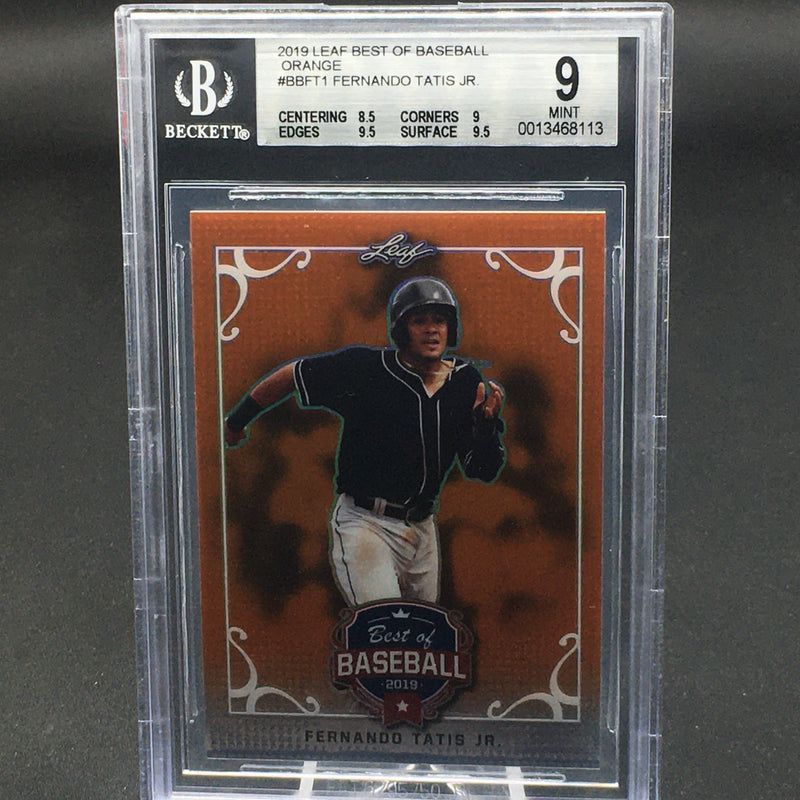 2019 LEAF BEST OF BASEBALL - ORANGE - F. TATIS JR. - #BB-03 - #'D/7 - BGS 9 - RC