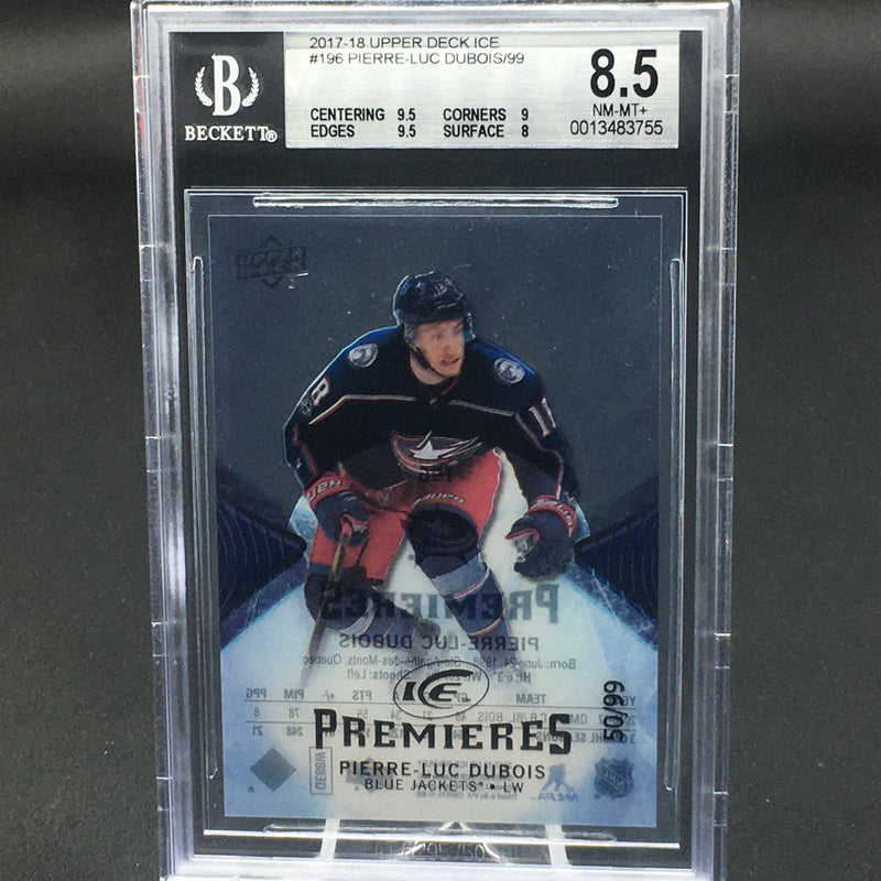 2017 UPPER DECK ICE - PREMIERES - P. DUBOIS - #196 - #'D/99 - BGS 8.5 - RC