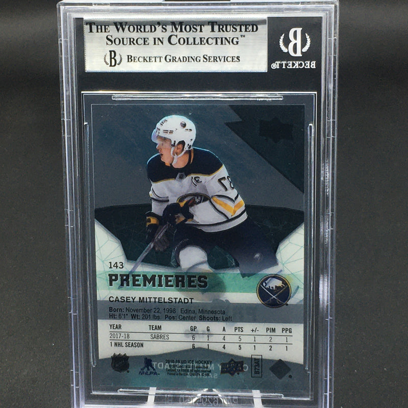 2018 UPPER DECK ICE - PREMIERES - C. MITTELSTADT - #143 - #'D/99 - BGS 9 - RC