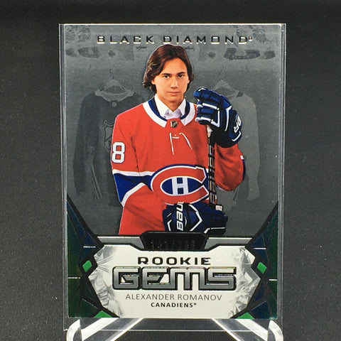 2020 UPPER DECK BLACK DIAMOND - ROOKIE GEMS - A. ROMANOV - #RG-AR - #'D/399 - RC