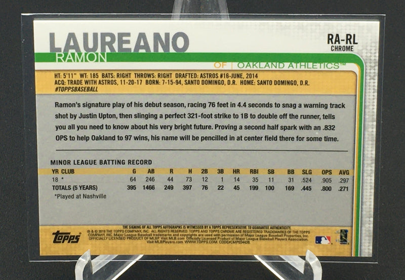 2019 TOPPS CHROME - L. RAMON -