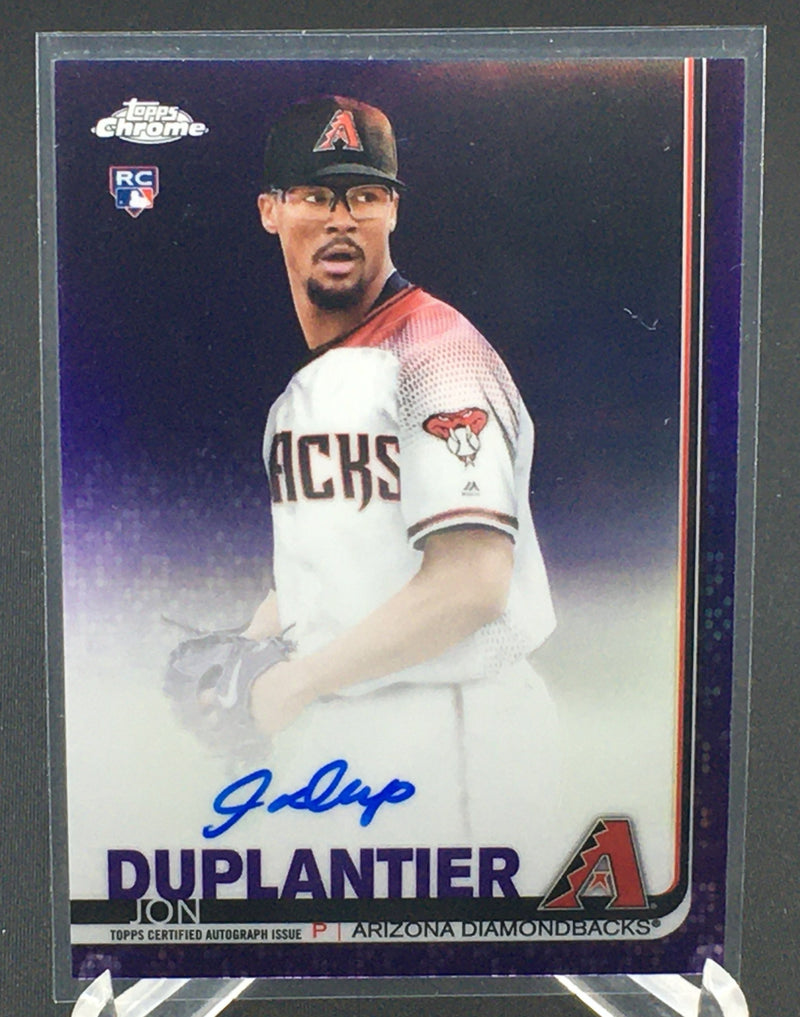 2019 TOPPS CHROME - J. DUPLANTIER - #RA-JD - #'D/250 - AUTOGRAPH - PURPLE REFRACTOR