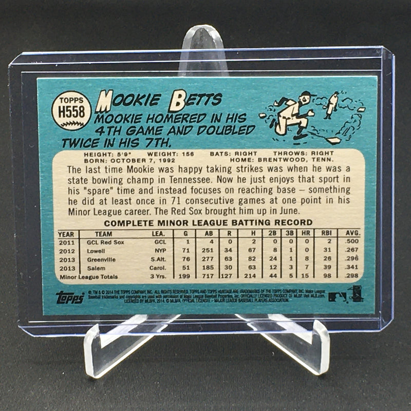 2014 TOPPS HERITAGE - M. BETTS -