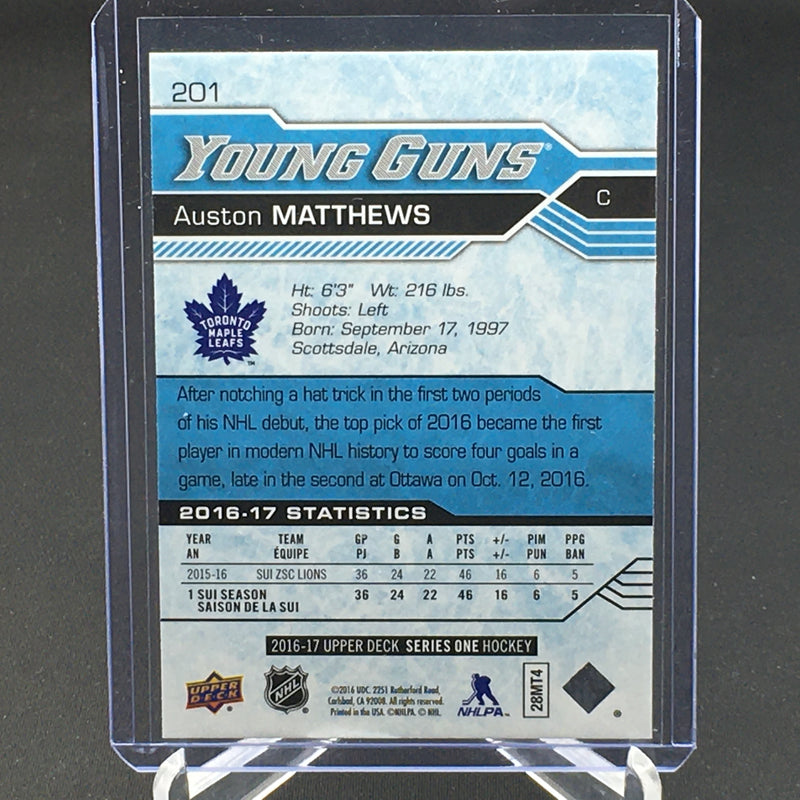 2016 UPPER DECK SERIES ONE - YOUNG GUNS - A. MATTHEWS -