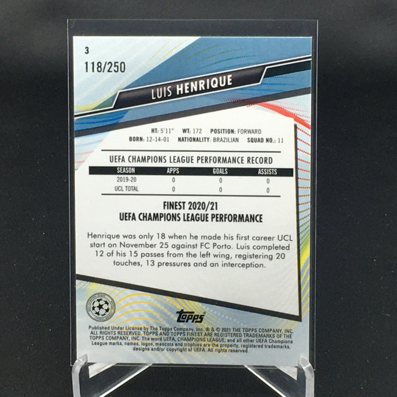 2021 TOPPS FINEST - L. HENRIQUE -