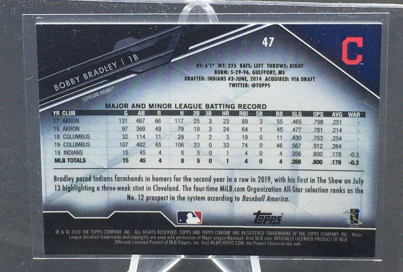 2020 TOPPS CHROME BLACK - B. BRADLEY -