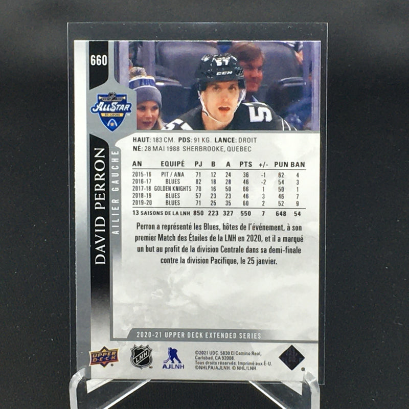 2020 UPPER DECK EXTENDED SERIES - FRENCH VARIATION - D. PERRON -