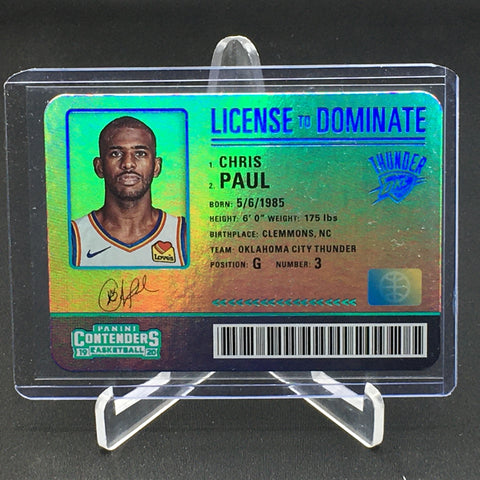2019 PANINI CONTENDERS - LICENSE TO DOMINATE - C. PAUL - #13