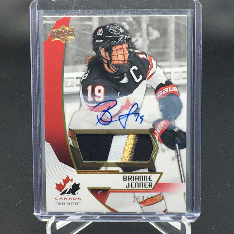2019 UPPER DECK TEAM CANADA WOMAN - B. JENNER - #44 - #'D/199 - PATCH - AUTOGRAPH