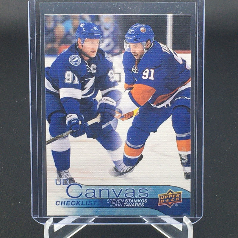 2016 UPPER DECK SERIES TWO - UD CANVAS CHECKLIST - S. STAMKOS/ J. TAVARES -