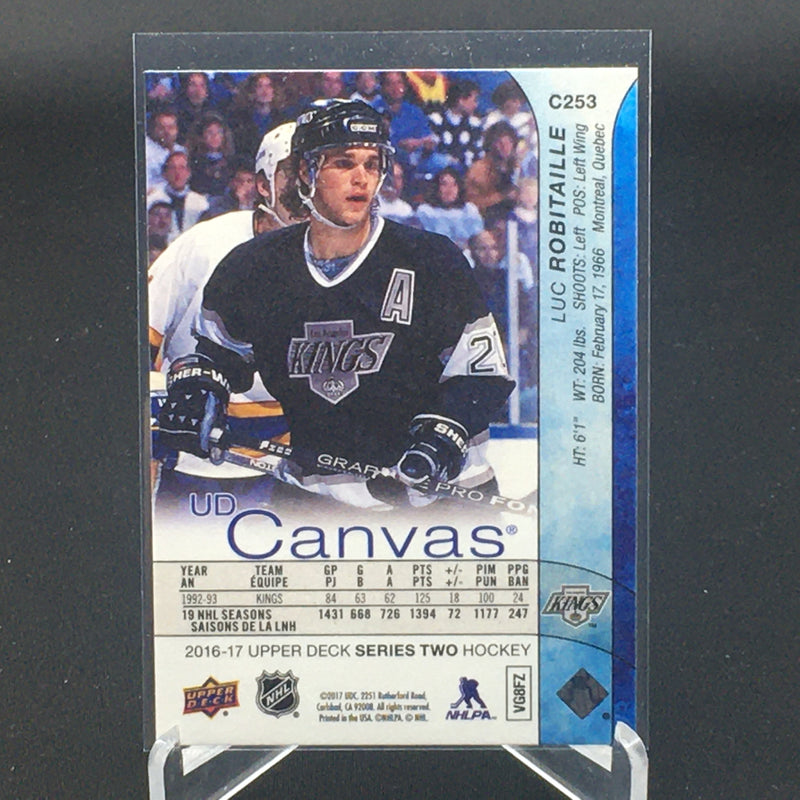 2016 UPPER DECK SERIES TWO - UD CANVAS - RETIRED - L. ROBITAILLE -