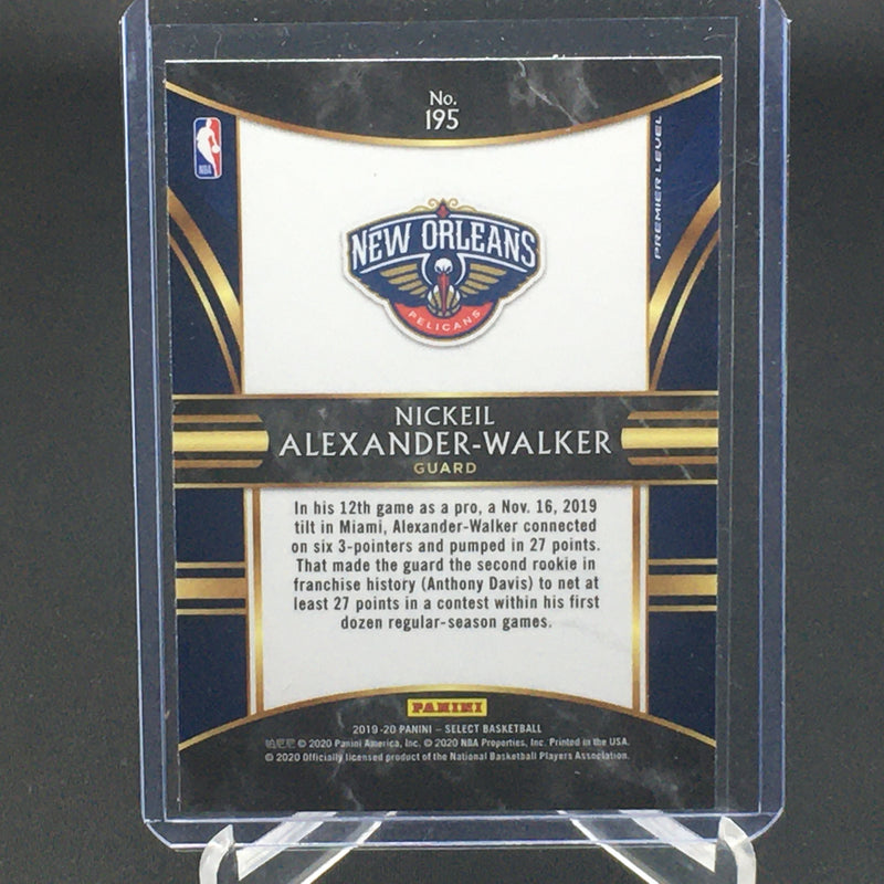 2019 PANINI SELECT - PREMIER LEVEL - N. ALEXANDER-WALKER -