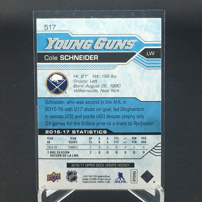 2016 UPPER DECK UPDATE - YOUNG GUNS - C. SCHNEIDER -
