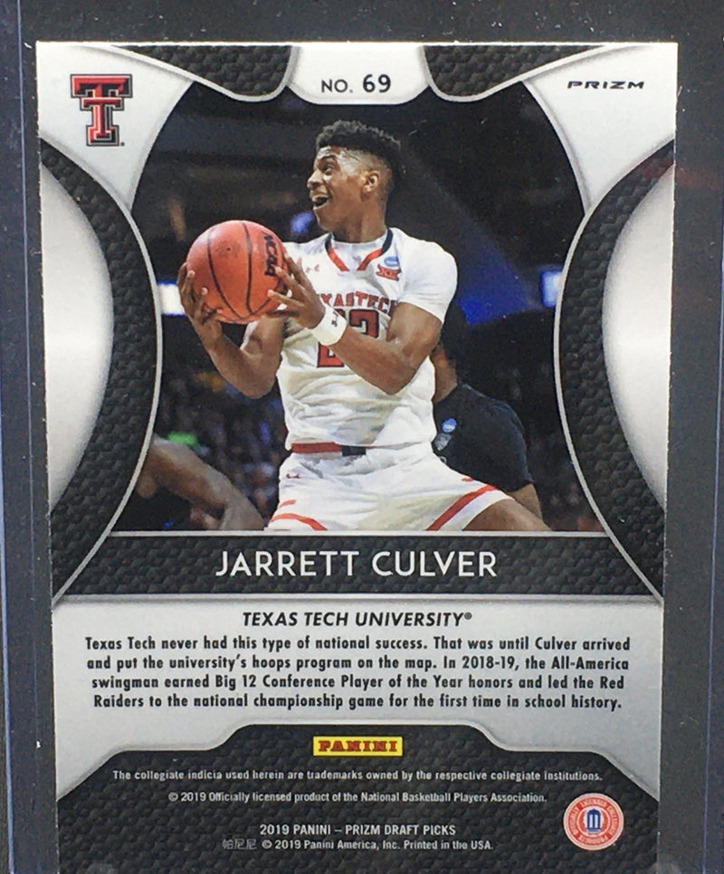 2019 PANINI PRIZM DRAFT PICKS - J. CULVER -