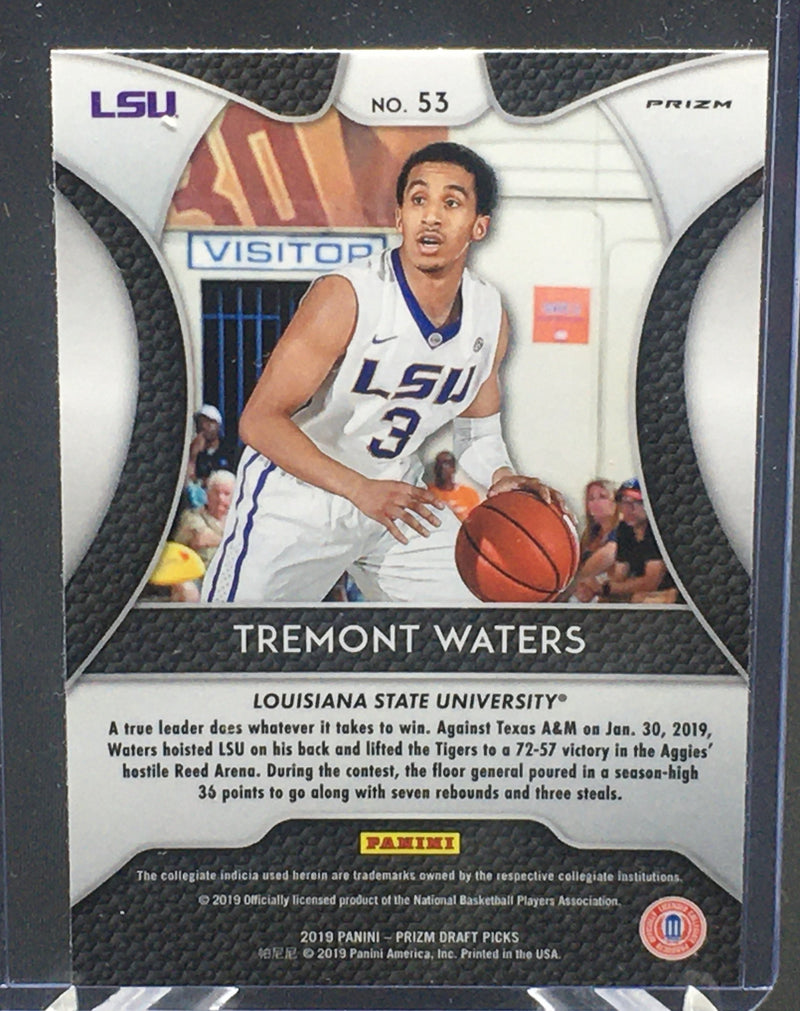 2019 PANINI PRIZM DRAFT PICKS - T. WATERS -