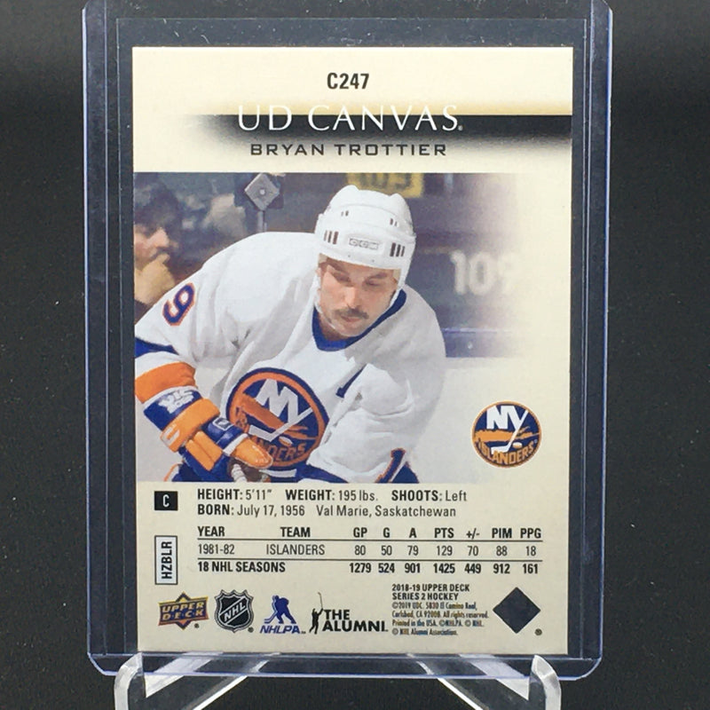 2018 UPPER DECK SERIES TWO - UD CANVAS - RETIRED - B. TROTTIER -