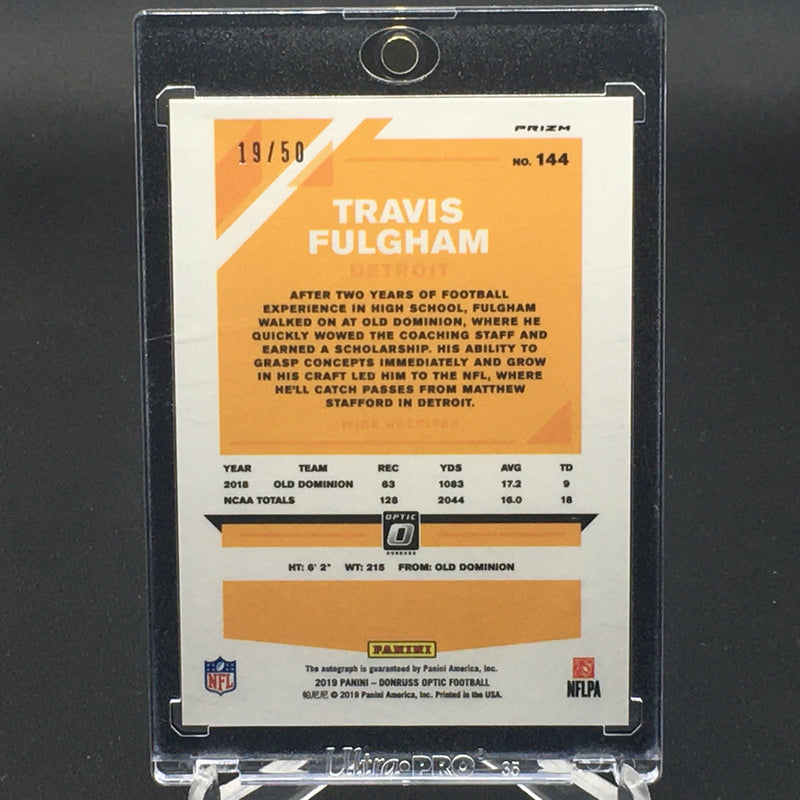 2019 PANINI DONRUSS OPTIC - RED - T. FULGHAM - #144 #'D/50 - AUTOGRAPH - RC