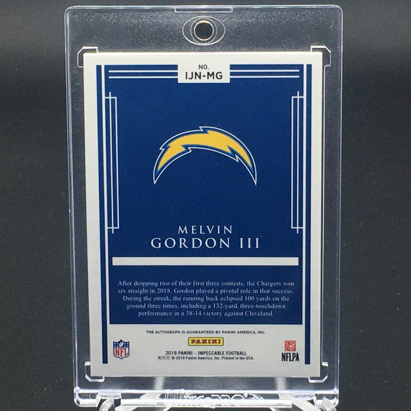 2019 PANINI IMPECCABLE - M. GORDON III - #IJN-MG - #'D/28 AUTOGRAPH