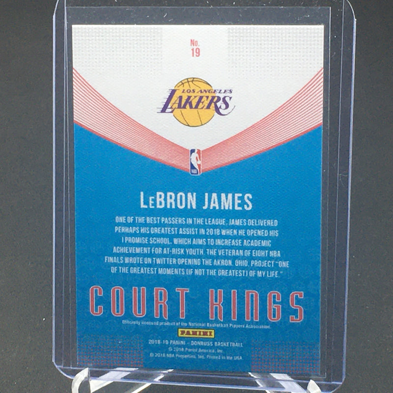 2018 PANINI DONRUSS - COURT KINGS - PRESS PROOF - L. JAMES -