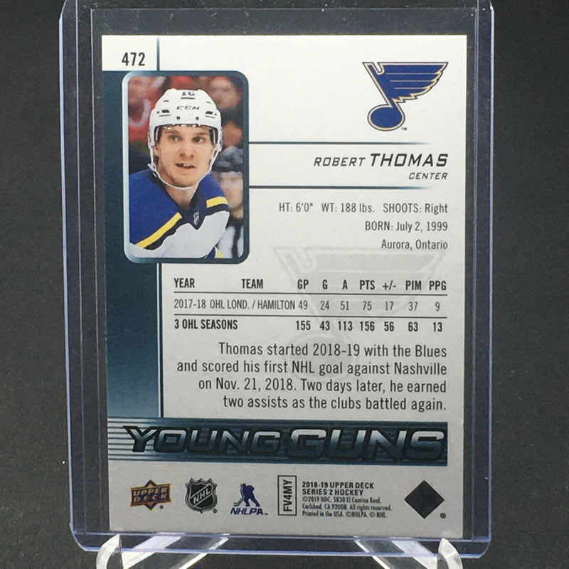 2018 UPPER DECK SERIES TWO - YOUNG GUNS - R. THOMAS -