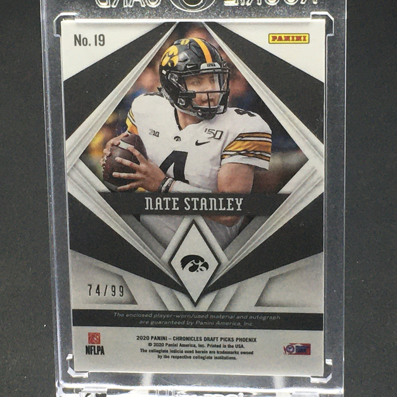 2020 PANINI CHRONICLES DRAFT PICKS PHOENIX - N. STANLEY - #19 - #'D/99 - RELIC - AUTOGRAPH - RC