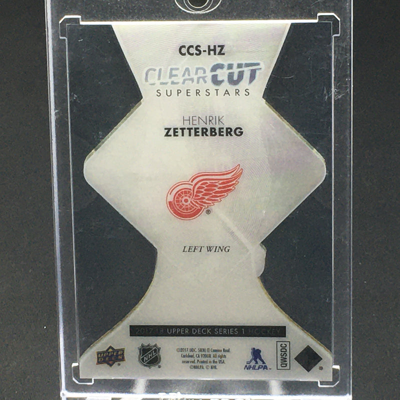 2017 UPPER DECK SERIES ONE - CLEAR CUT SUPERSTARS - H. ZETTERBERG -