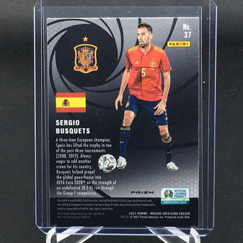 2021 PANINI MOSAIC - INTERNATIONAL MEN OF MASTERY - MOSAIC PRIZM - S. BUSQUETS -