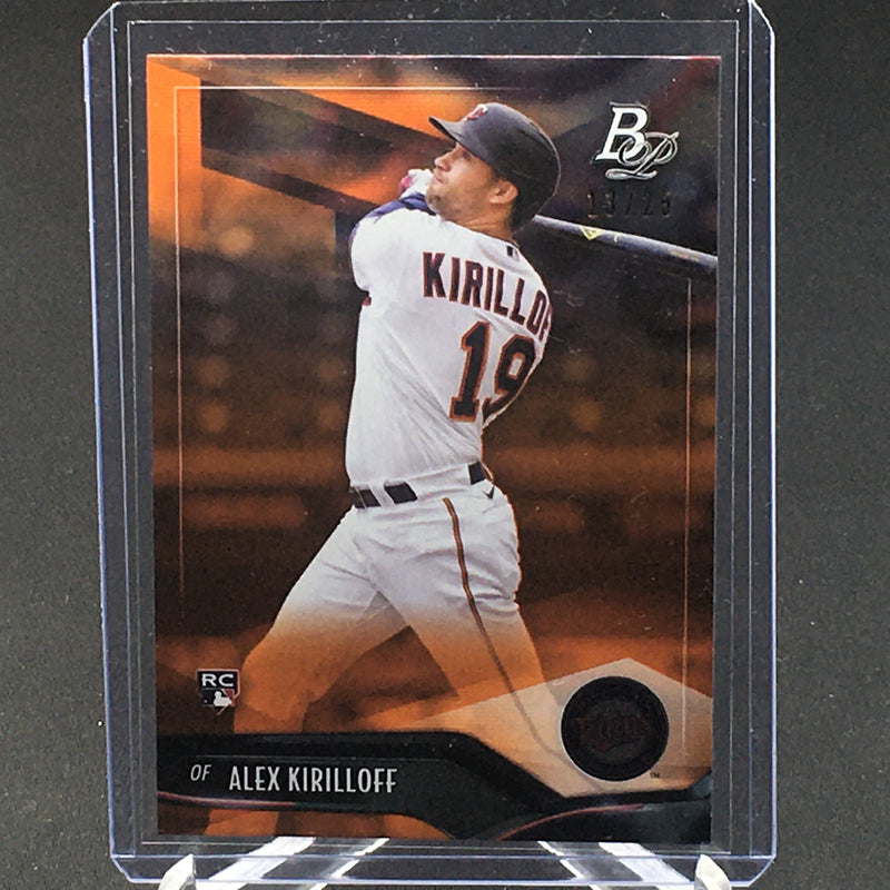 2021 TOPPS BOWMAN PLATINUM - ORANGE REFRACTOR - A. KIRILLOFF - #64 - #'D/25 - RC