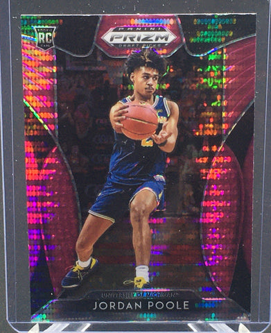 2019 PANINI PRIZM DRAFT PICKS - J. POOLE - #92 - PINK PULSAR - RC