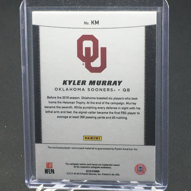 2019 PANINI - K. MURRAY - #KM - #'D/50 - RELIC