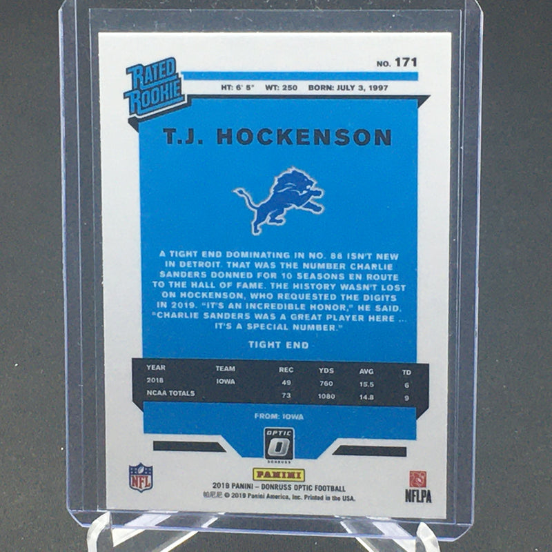 2019 PANINI DONRUSS OPTIC - RATED ROOKIE - T. HOCKENSON -