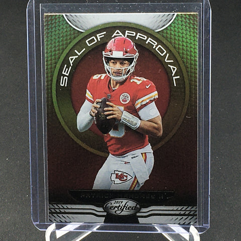 2019 PANINI CERTIFIED - SEAL OF APPROVAL - P. MAHOMES II - #SA-PM