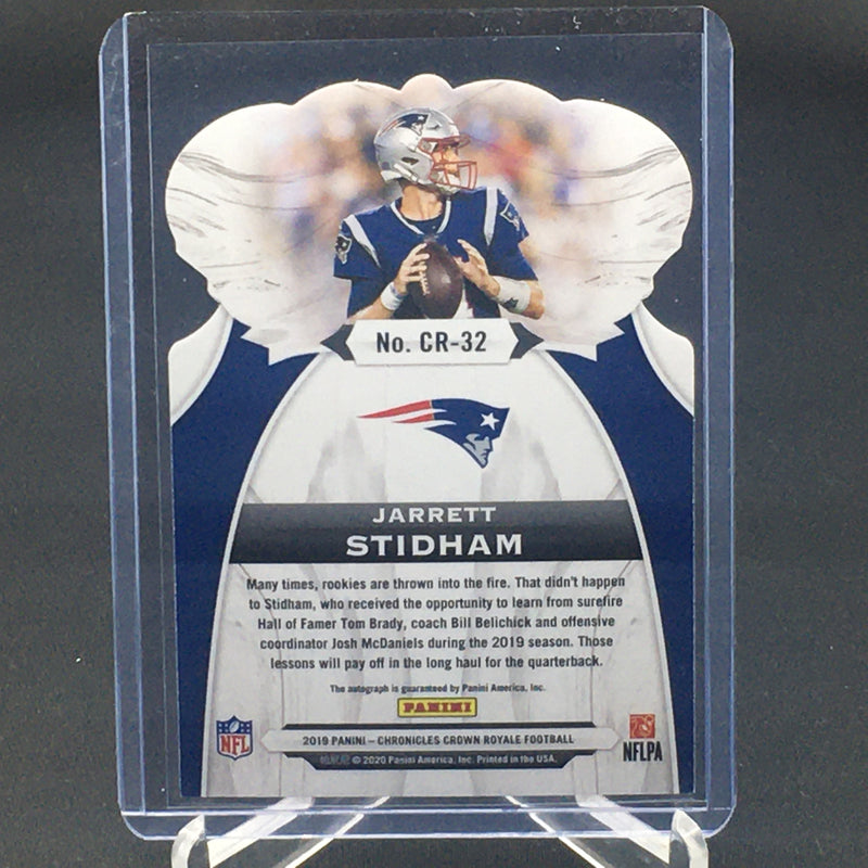 2019 PANINI CHRONICLES - CROWN ROYALE - J. STIDHAM - #CR-32 - #'D/75 - AUTOGRAPH - RC