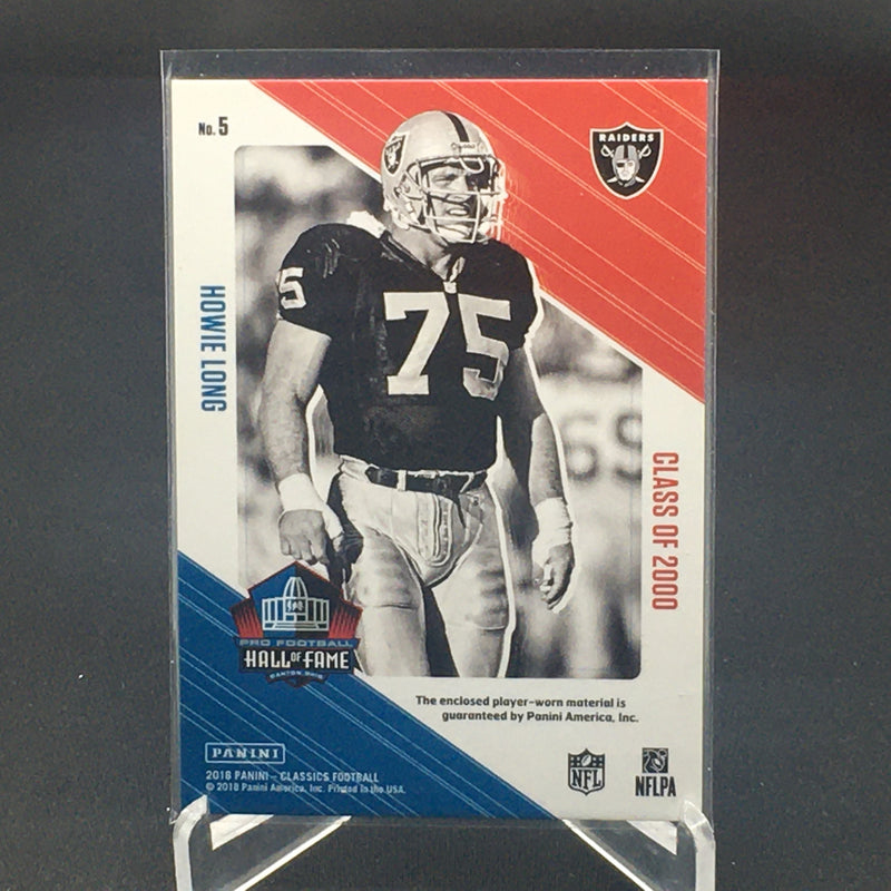 2018 PANINI CLASSICS - CANTON COLLECTION SWATCHES - H. LONG -
