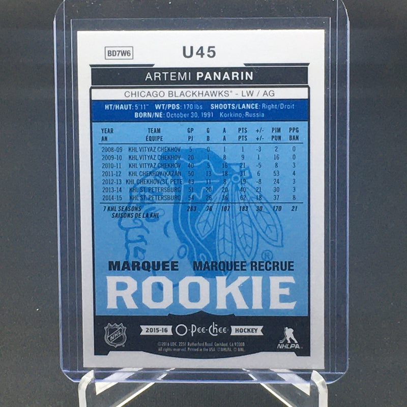 2015 UPPER DECK O-PEE-CHEE - MARQUEE ROOKIE - FOIL - A. PANARIN -