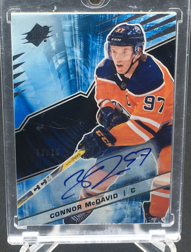 2018 UPPER DECK SPX - C. MCDAVID - #1 - #'D/15 - AUTOGRAPH