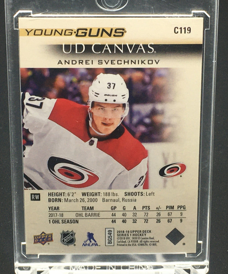 2018 UPPER DECK SERIES ONE - YOUNG GUNS CANVAS - A. SVECHNIKOV -