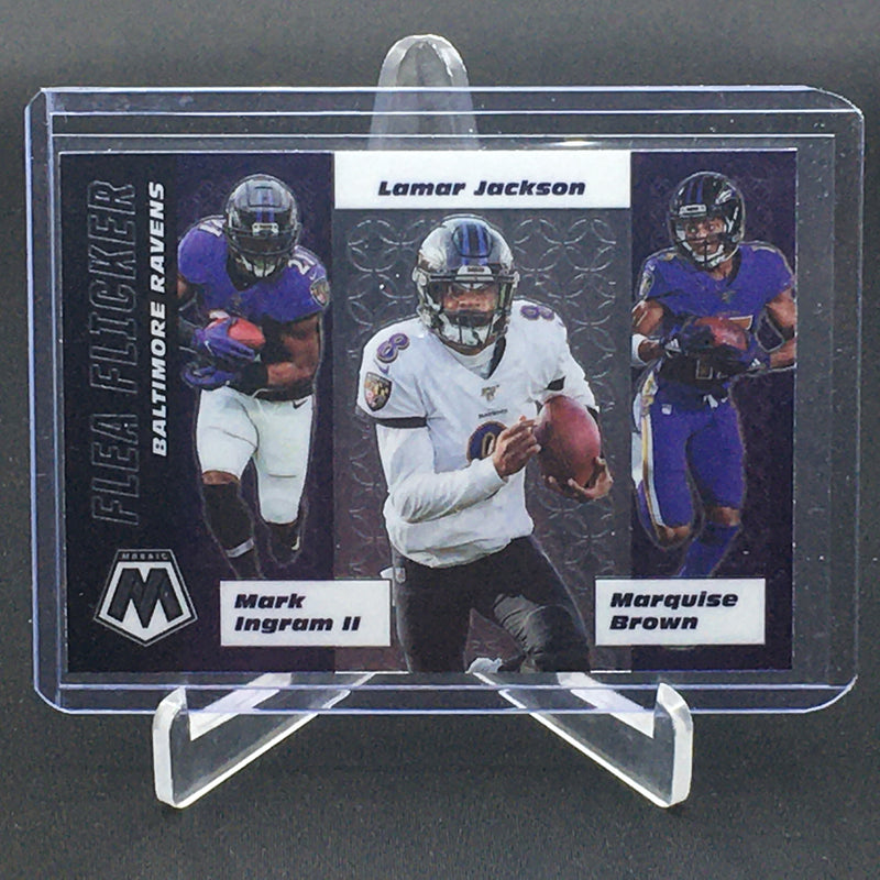 2020 PANINI MOSAIC - FLEA FLICKER - M. INGRAM II/ L. JACKSON/ M. BROWN -