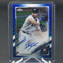 2021 TOPPS CHROME - BLUE WAVE REFRACTOR - B. TAYLOR - #RA-BT - #'D/150 - AUTOGRAPH - RC