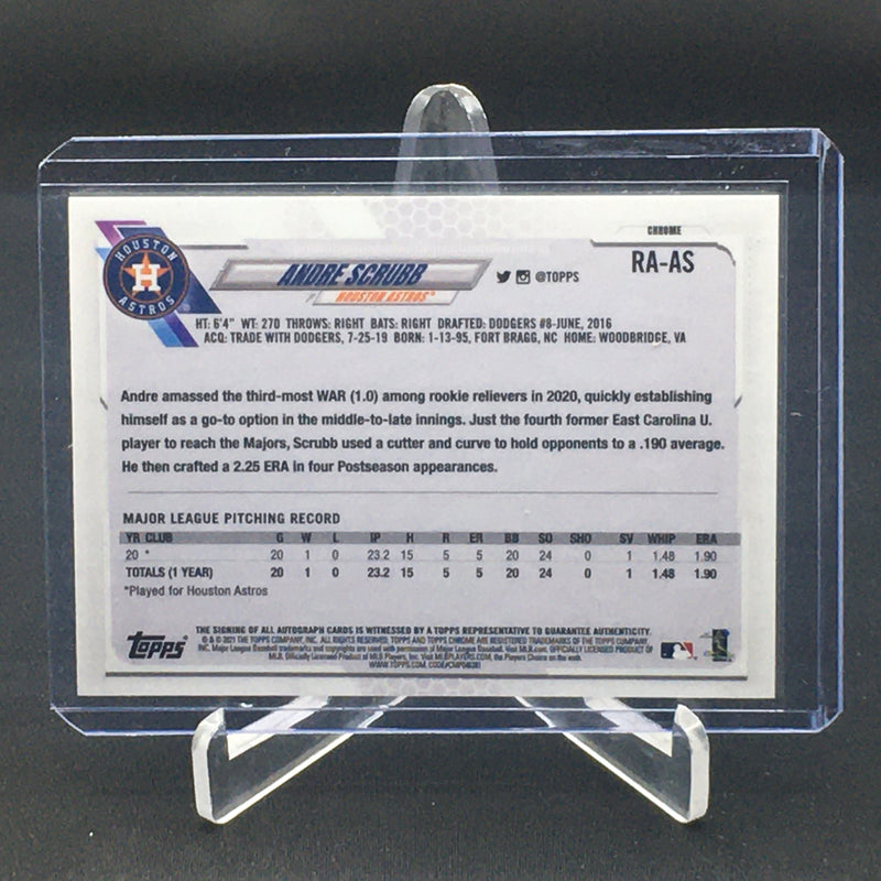 2021 TOPPS CHROME - A. SCRUBB -
