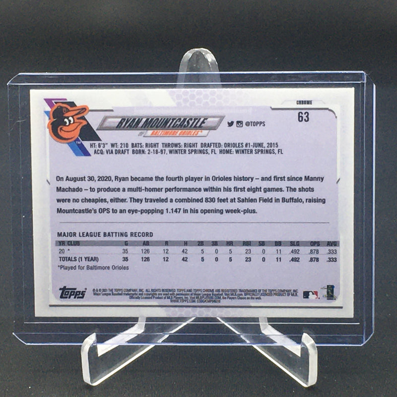 2021 TOPPS CHROME - R. MOUNTCASTLE -